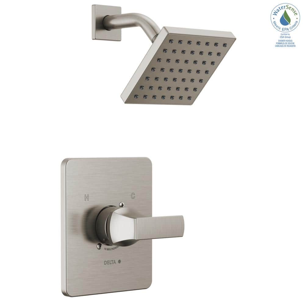 Velum Stainless Steel Square Multi-Head Shower Faucet Set