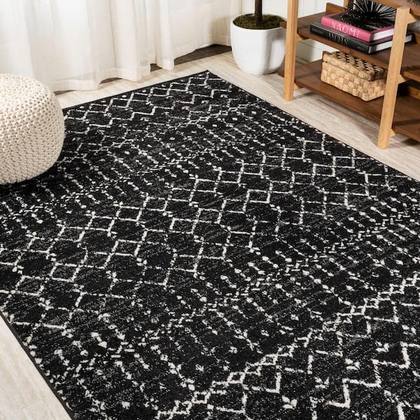 Simple Bohemian Rugs,White & Black Beni Ouirain Rug,Moroccan Vintage,Hand Woven Rug, Moroccan Carpet,home gifts, Boho Rug, good Boucharouitte Rug