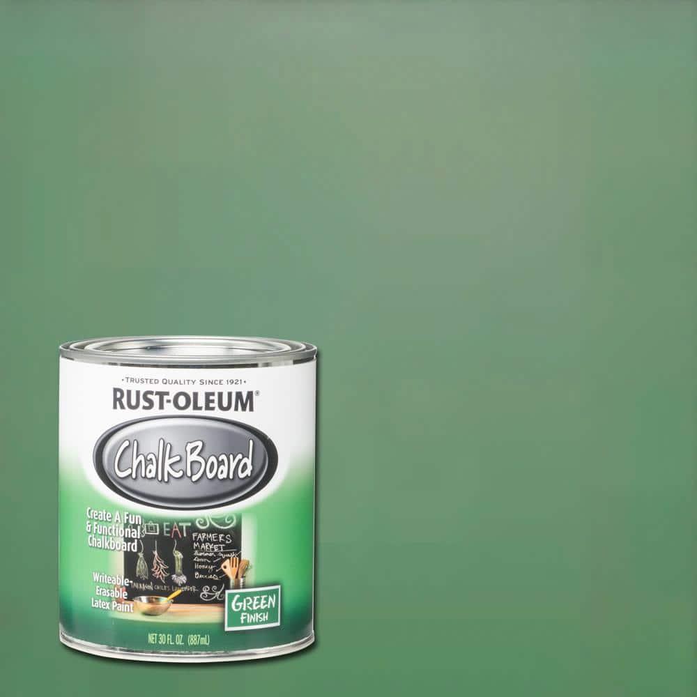 Black, Rust-Oleum Matte Specialty Chalkboard Paint-32 oz- 4 Pack