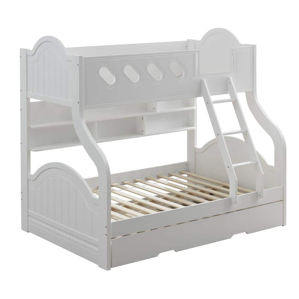 Acme Furniture Grover White Full Bunk Bed 38160 - The Home Depot