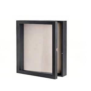 Black 11 in. x 16 in. Wood Deep Shadow Box Frame Decorative Box