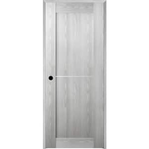 Vona 28 in. x 80 in. Right-Handed Solid Core Ribeira Ash Prefinished Textured Wood Single Prehung Interior Door