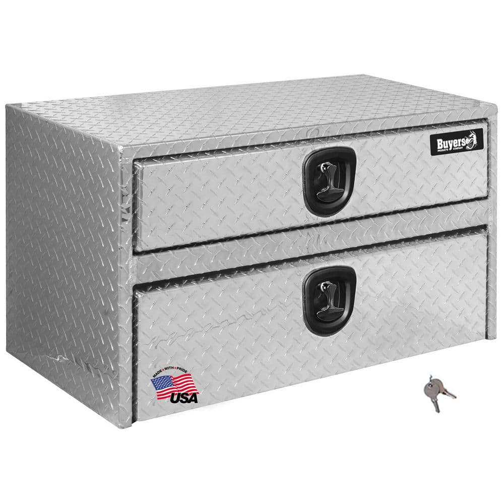20 in. x 18 in. x 24 in. Diamond Tread Aluminum Underbody Truck Tool Box with Drawer price history on PriceWatchPro