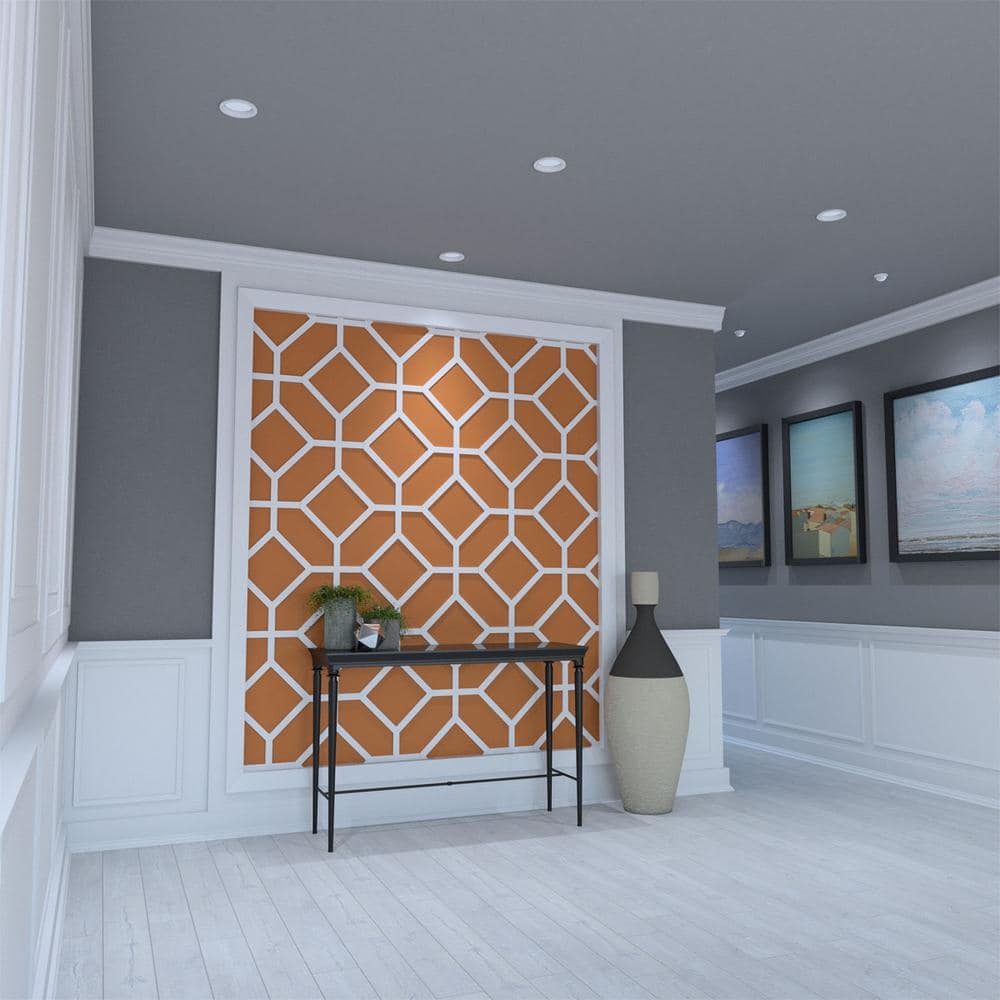 Medium Grey Embossed PVC Wall Sculpture Panel