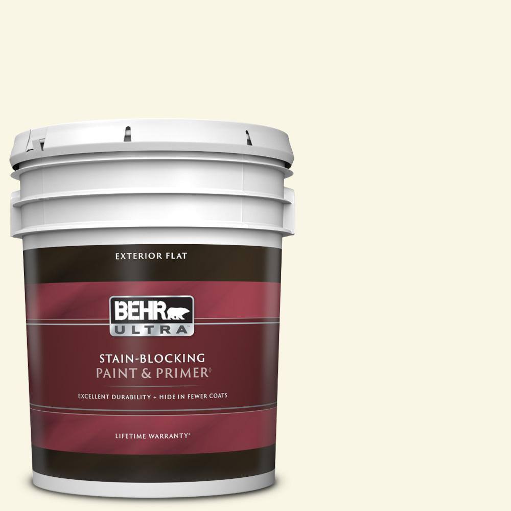 BEHR ULTRA 5 gal. WB300 Magnolia Blossom Flat Exterior Paint