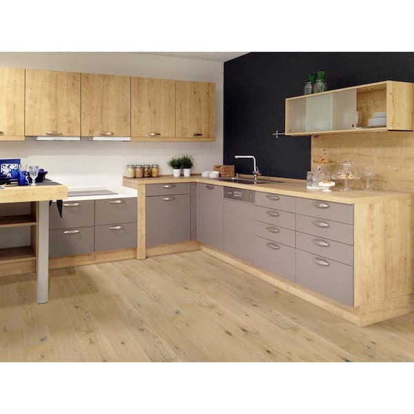 Jolie Oak 0.28 in. x 6.5 in. Waterproof Wire Brushed Engineered Hardwood Flooring (21.67 sq. ft./case)