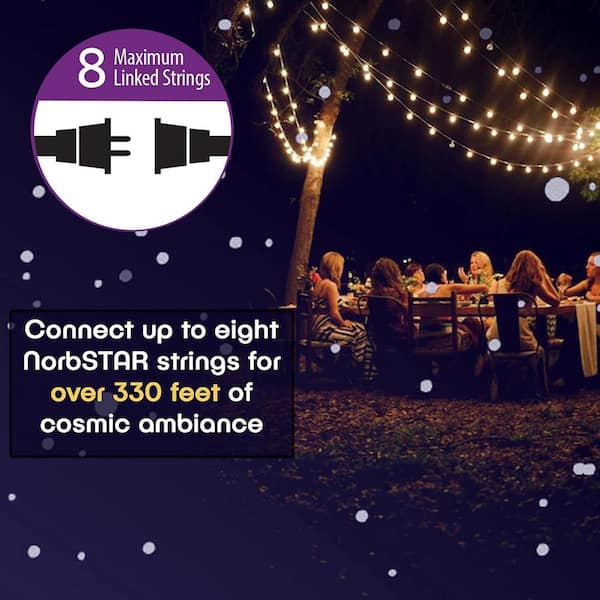 NorbSTAR String Light 2W Equivalent 42-Foot A19 2700K Outdoor & Indoor LED String Light With Replacement Bulb (18-Pack)