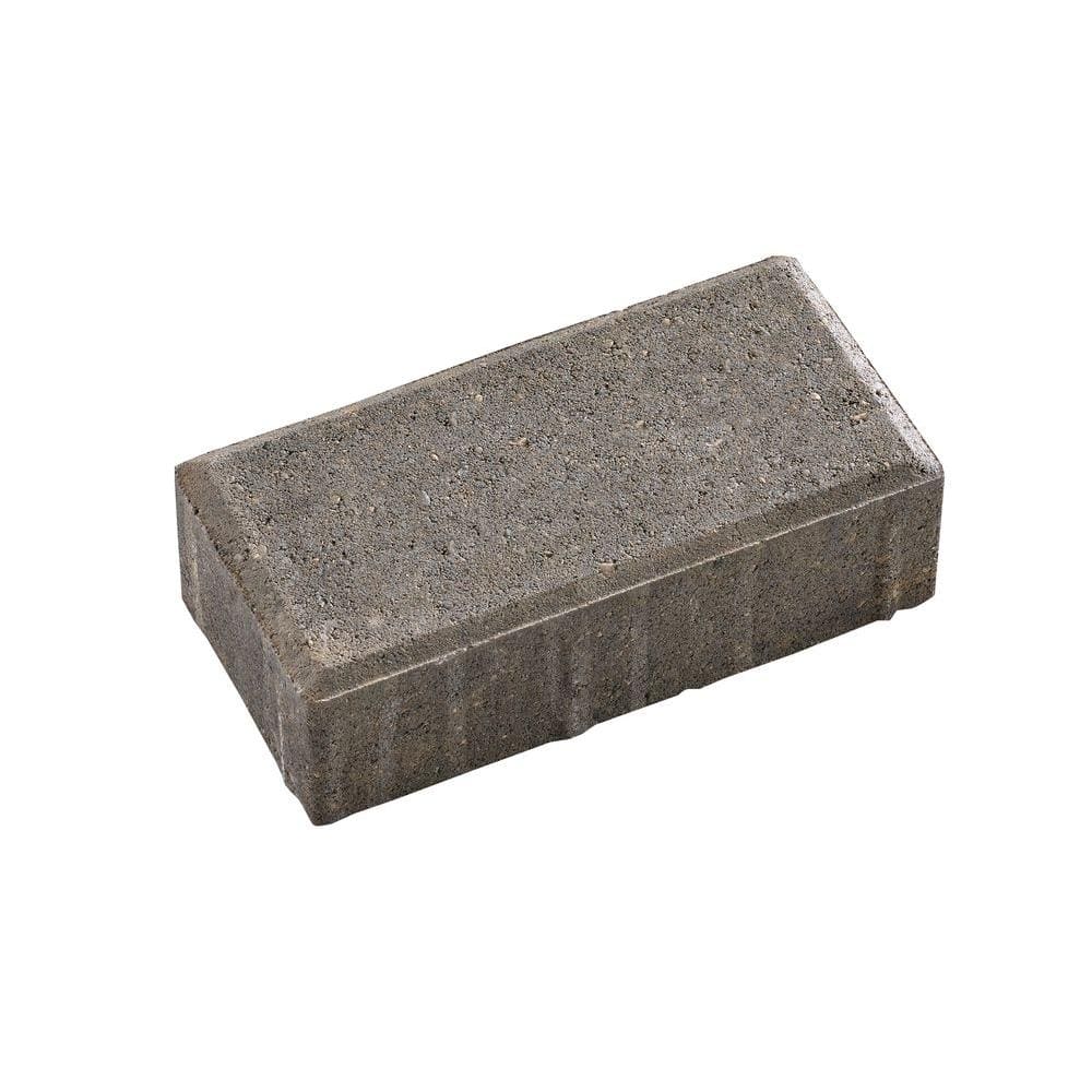 8 in. x 4 in. x 2.25 in. Tan/Charcoal Concrete Holland Paver 10154770 ...