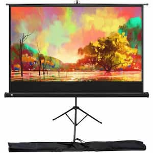 Projector Screen 60 in. with Stand, Portable with Adjustable Tripod