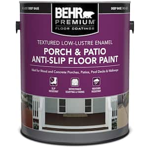 1 gal. Deep Tint Base White Textured Low-Lustre Enamel Interior/Exterior Anti-Slip Porch and Patio Floor Paint
