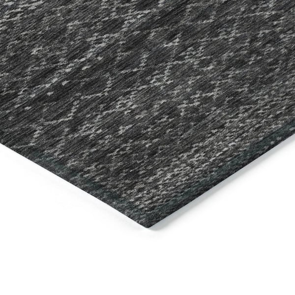 Chantille Machine Washable Indoor/Outdoor Abstract ACN2150 Charcoal 1 ft. 8 in. x 2 ft. 6 in. Accent Rug