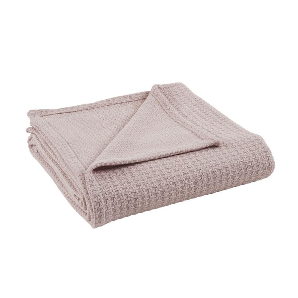 MODERN THREADS Dusty Rose 100% Cotton Thermal Full/Queen Blanket