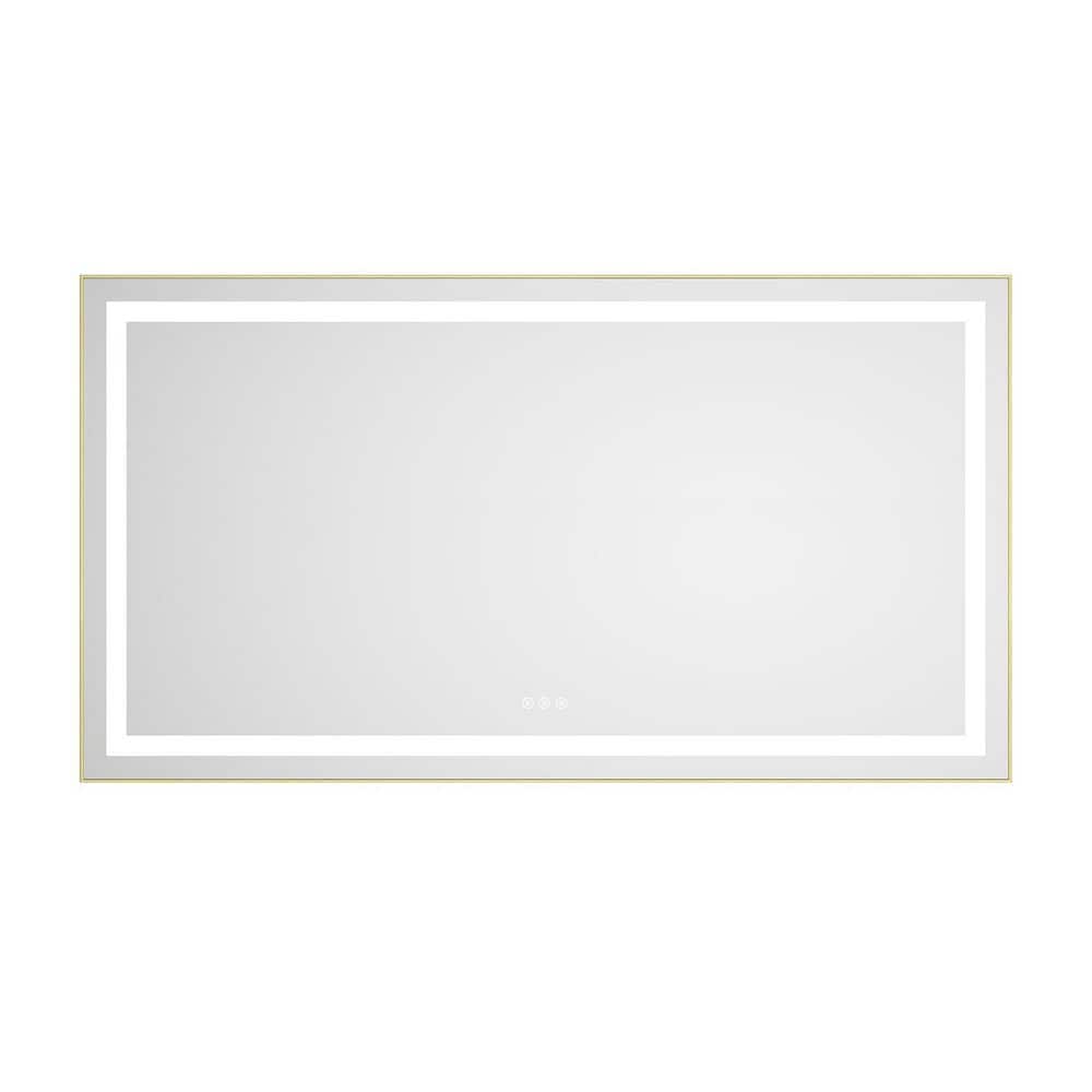 55 in. W x 30 in. H Rectangular Aluminum Frameless LED Anti-Fog Dimmable Wall Mount Bathroom Vanity Mirror price history on PriceWatchPro