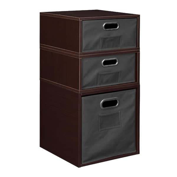 null 26 in. H x 13 in. W x 13 in. D Wood 3- Cube Organizer