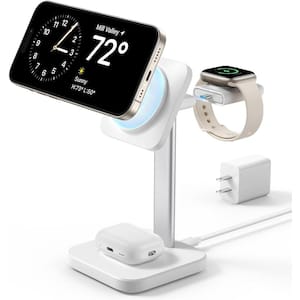 3-in-1 Charging Station for Apple MagSafe Charger Stand for iPhone 15/14/13/12 and Watch and AirPods