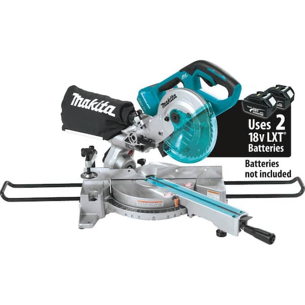 18V X2 LXT Lithium-Ion 1/2 in. Brushless Cordless 7-1/2 in. Dual Slide Compound Miter Saw (Tool-Only)