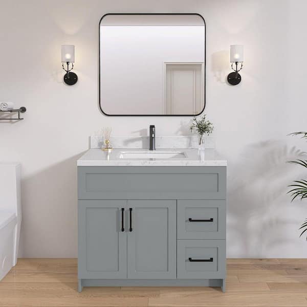 NTQ Etyi 30 in. W. x 22 in. D Engineered Stone Vanity Top