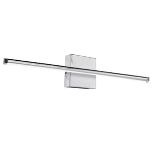 Array 36 in. 1-Light Polished Chrome LED Wall Sconce