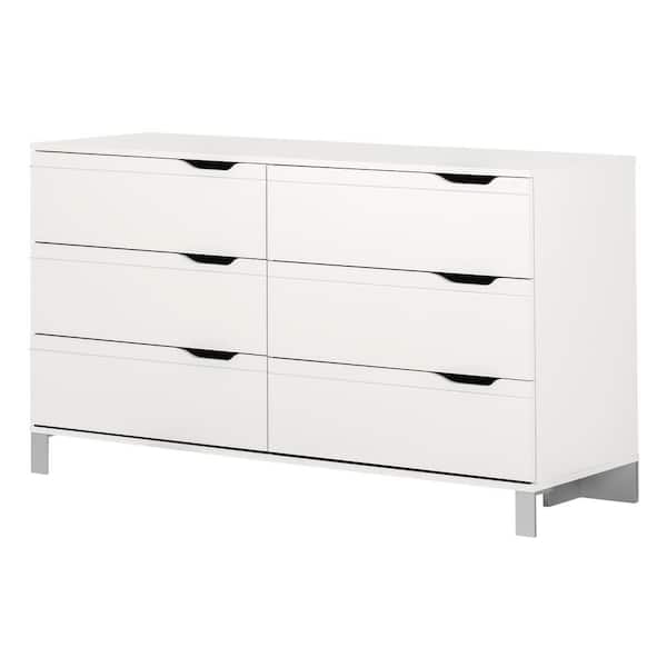 South Shore Kanagane 6 -Drawer Pure White Dresser