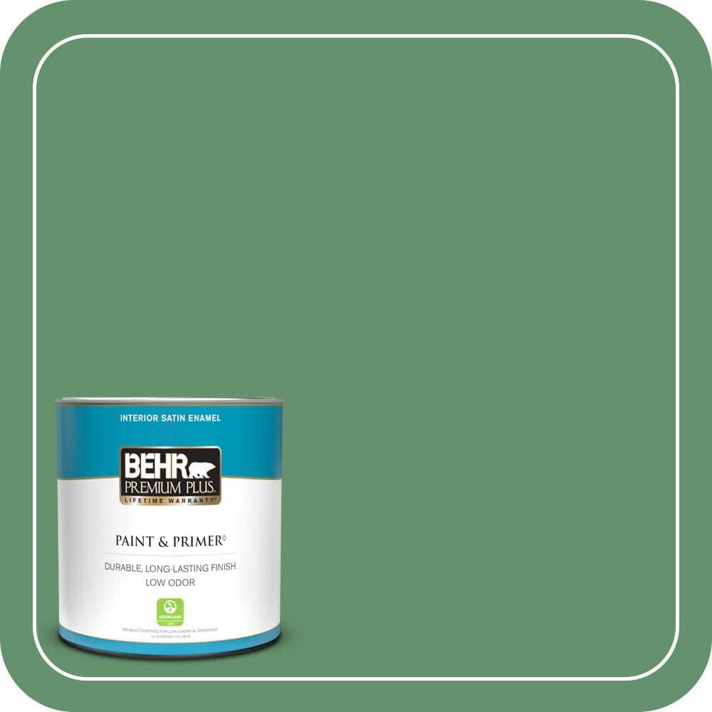 1 qt. #M410-6 Turtle Creek Satin Enamel Low Odor Interior Paint & Primer price history on PriceWatchPro
