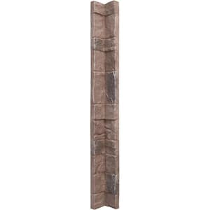 3 in. x 3 in. Shasta Composite Universal Inside Corner for StoneWall Faux Stone Siding Panels
