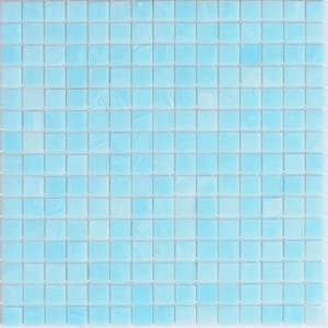 Celestial Glossy Baby Blue 12 in. x 12 in. Glass Mosaic Wall and Floor Tile (20 sq. ft./case) (20-pack)