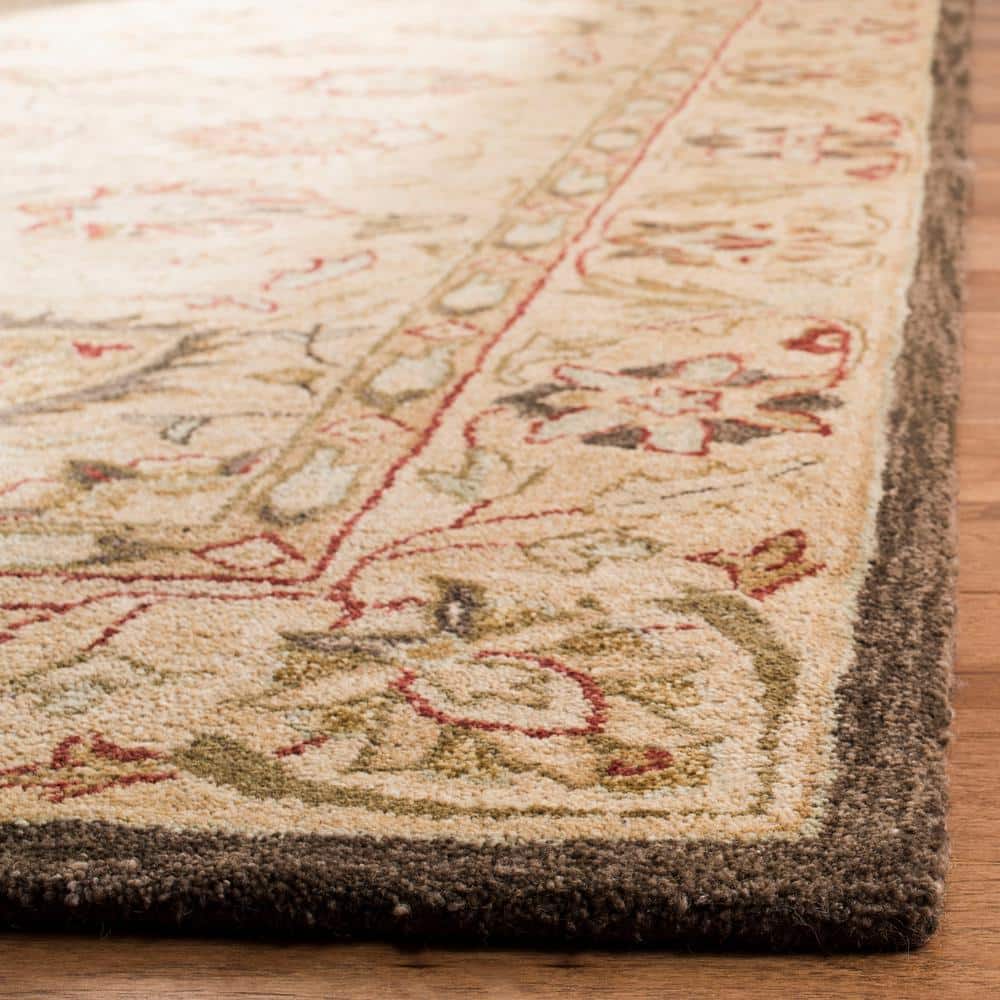 Handmade Tufted Beige Wool Rectangular Accent Rug 2' x 3'
