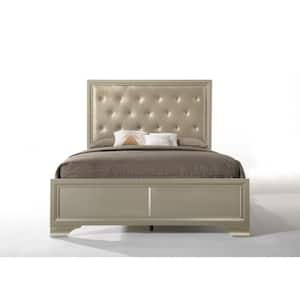 Carine Champagne Queen Bed