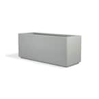 Milan Tall 46 in. x 17 in. Concrete Gray Composite Trough