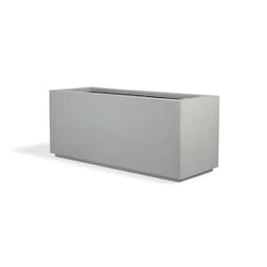 Milan Tall 46 in. x 17 in. Concrete Gray Composite Trough