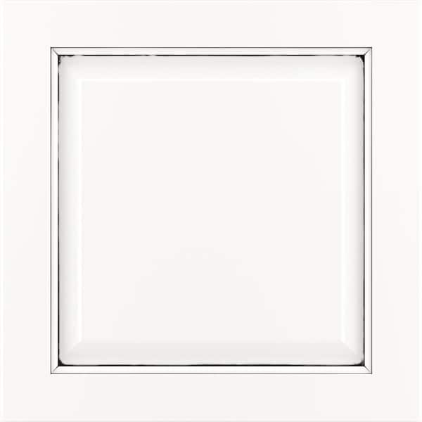 Westerly 11 9/16-in. W x 3/4-in. D x 11 1/2-in. H in Painted Pewter Glaze Cabinet Door Sample