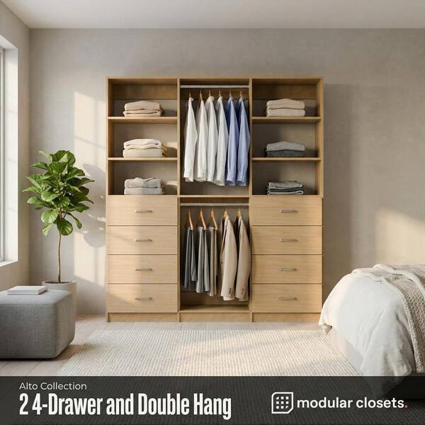 MODULAR CLOSETS Alto Collection 66 in. W White Tower System 2 4
