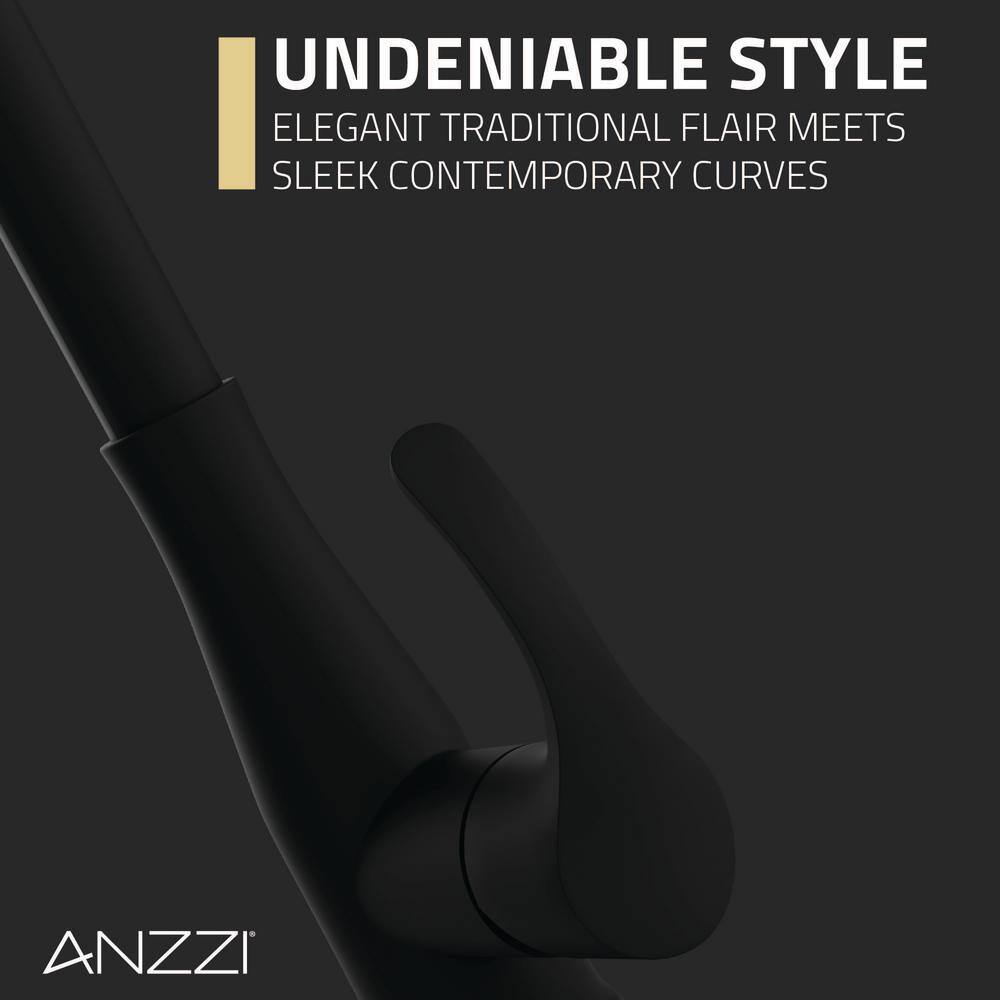Matte Black Stainless Steel Touchless Pull-Down Kitchen Faucet