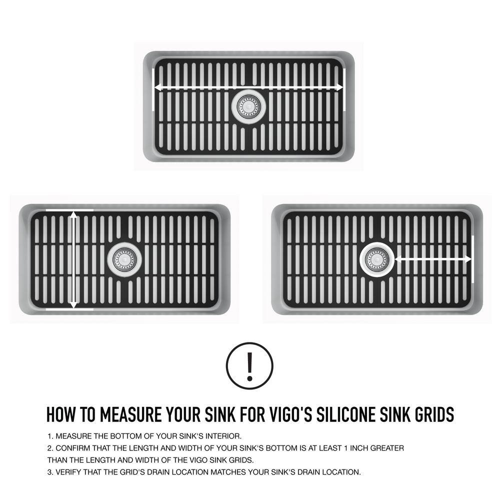 Matte Black Silicone Kitchen Sink Protective Grid