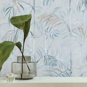 Rain Bamboo Gardens Unpasted Wallpaper Roll (Covers 56 sq. ft.)