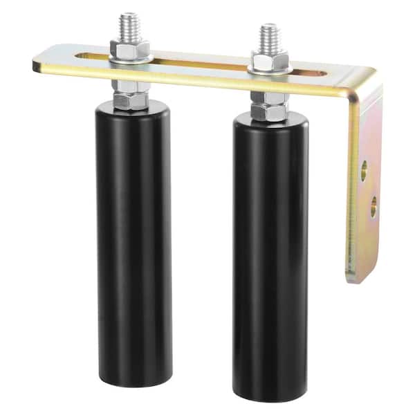 Sliding Gate Kit, 6 in. Rolling Gate Hardware Kit with L-Bracket, Universal Adjustable Sliding Gate Rollers