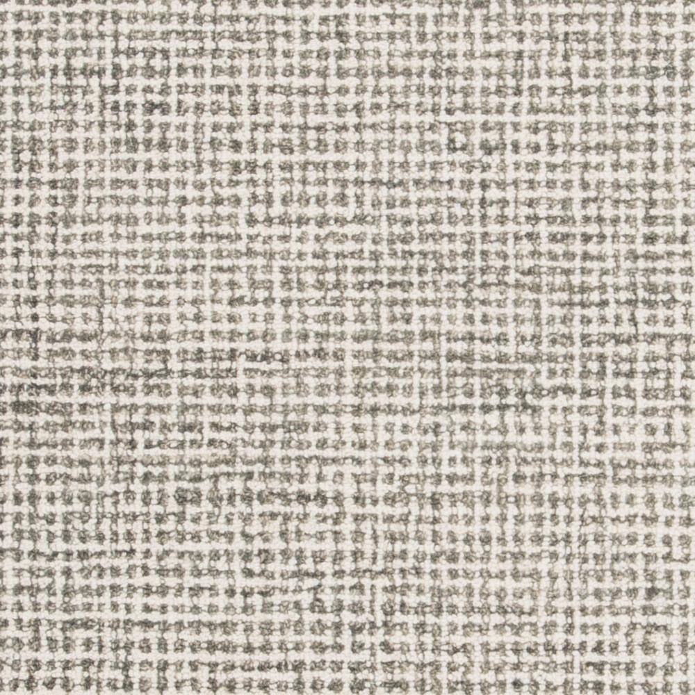 Ivory Abstract Tufted Wool Square Rug 6'x6'