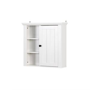 Bathroom Wooden Wall Cabinet in White