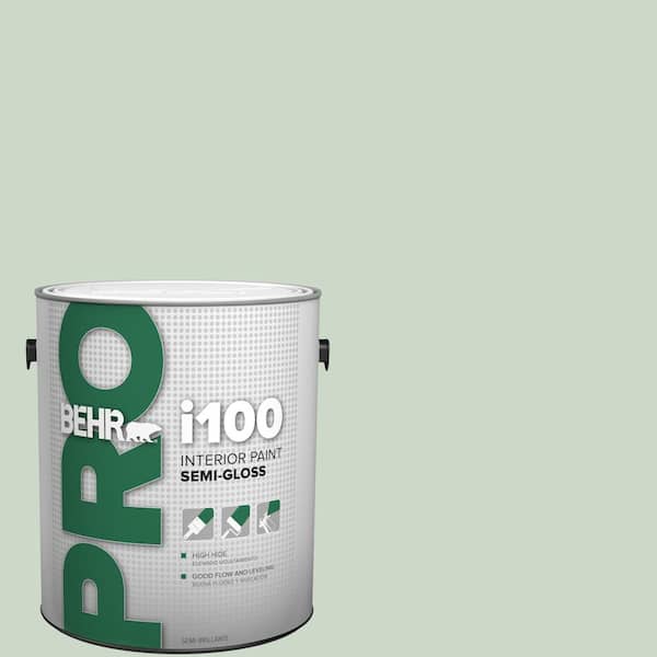 BEHR PRO 1 gal. #450E-2 April Mist Semi-Gloss Interior Paint