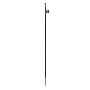 56 in. H Steel Multi-Purpose Black Fence Post