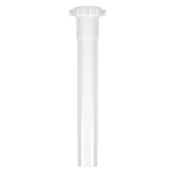 Everbilt 1-1/2 in. x 12 in. White Plastic Slip-Joint Sink Drain Tailpiece Extension Tube