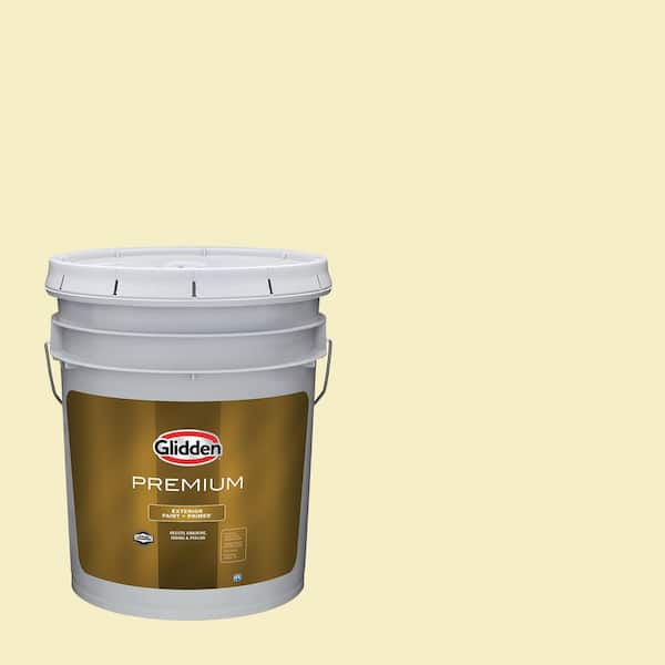 Glidden Premium 5 gal. PPG1108-2 Silk Star Flat Exterior Latex Paint