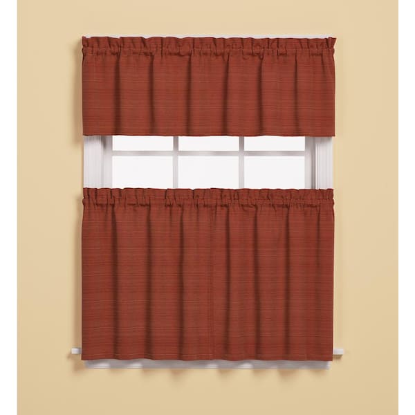 Saturday Knight Austin 13 in. L Polyester/Cotton Valance in Fire