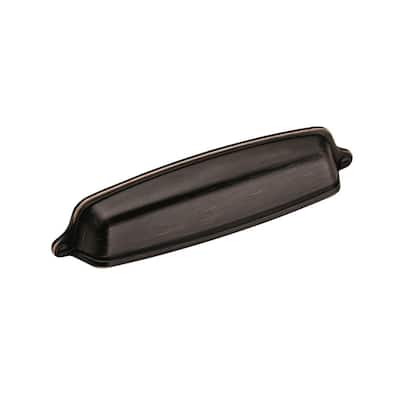 Cup Pulls Collection 5-1/16 in (128 mm) Center-to-Center Oil-Rubbed Bronze Cabinet Cup Pull