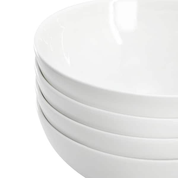 GIBSON elite White Peninsula 22 fl. oz. 6.5 in. White Bone China