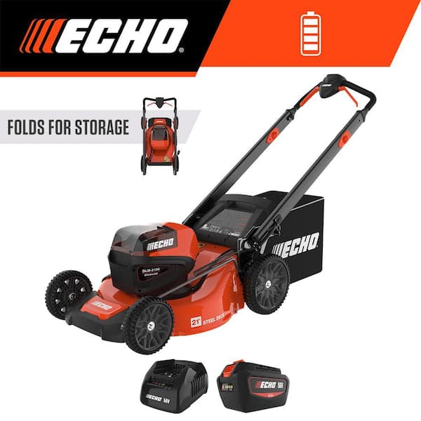 21 in. 56-Volt Cordless Battery Walk Behind Push Lawn Mower with 5.0 Ah Battery and Standard Charger