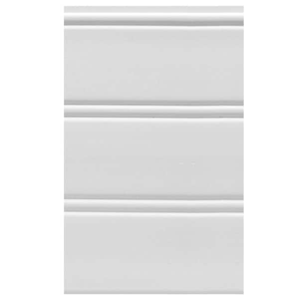 HOUSE OF FARA (9 sq. ft. package) White Vinyl Reversible Interior/Exterior Wainscot Panel Set