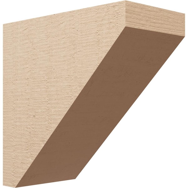 Ekena Millwork 11-in. x 22-in. x 22-in. Series 1 Classic Concord Rough Cedar Woodgrain Timberthane Polyurethane Corbel, Primed Tan
