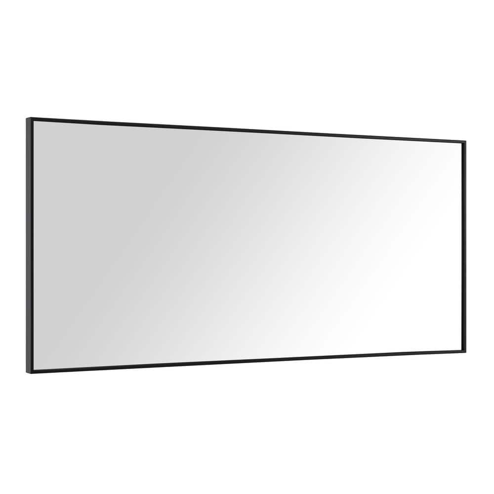 Elegant Gold 59'' Stainless Steel Rectangular Vanity Mirror