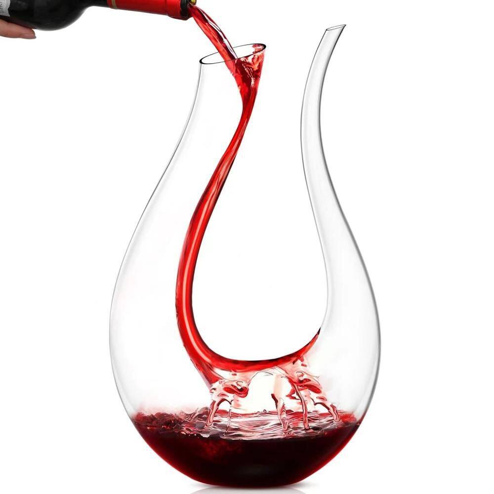 50 oz. Wine Decanter, Hand Blown Lead-free Crystal Glass,Wine Decanters and Carafes, Wine Accessories price history on PriceWatchPro